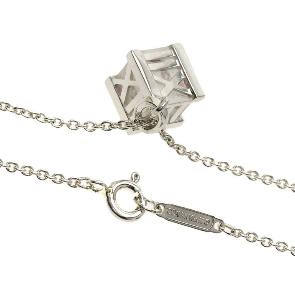 Tiffany Atlas Cube Necklace Silver